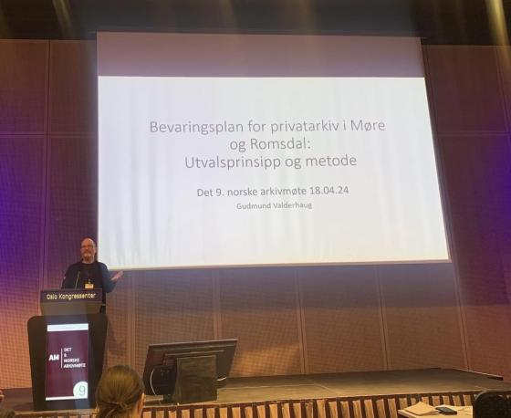 Gudmund Valderhaug, prosjektleiar for bevaringsplanarbeidet i Møre og Romsdal / IKAMR. Foto: Kenneth Staurset Fåne, Romsdalsmuseet