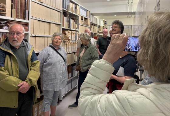 Frå magasin M01 ved dei eldre arkiva frå Smøla kommune. Foto: Guro Flø, IKAMR